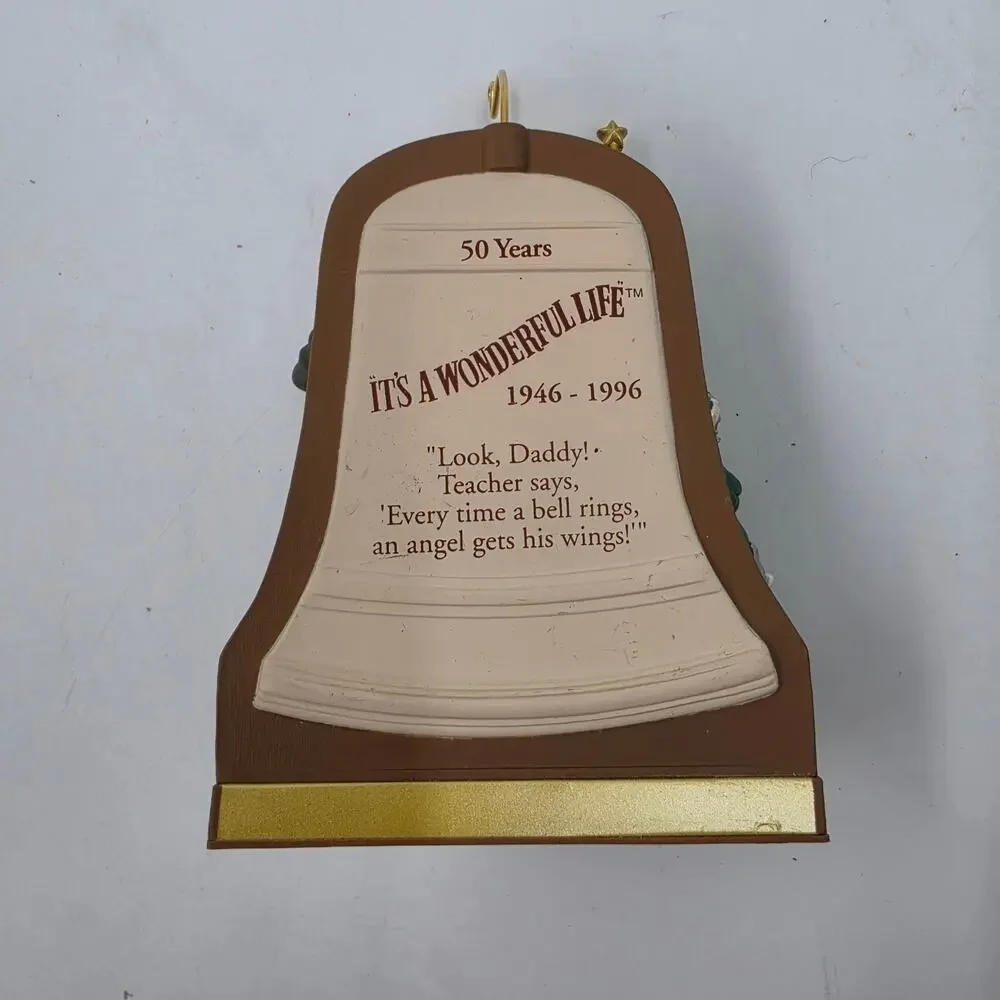VTG 1996 HALLMARK It's a Wonderful Life Christmas Ornament Anniversary 50 Years